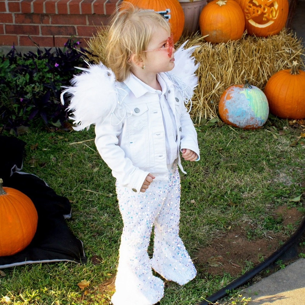 Elton John Toddler Jacket with Feathered Shoulders
